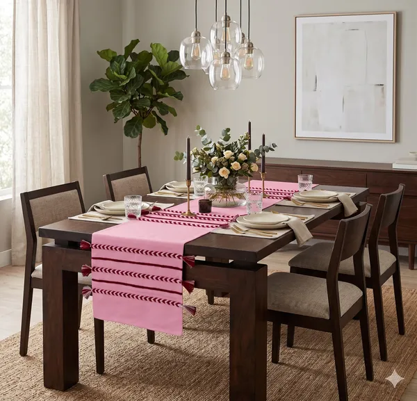 Pack_of_1_Piece_Cotton_Blush_Pink_Boho_Tassel_Collection_Table_Runner-For_Dining_&_Center_Table