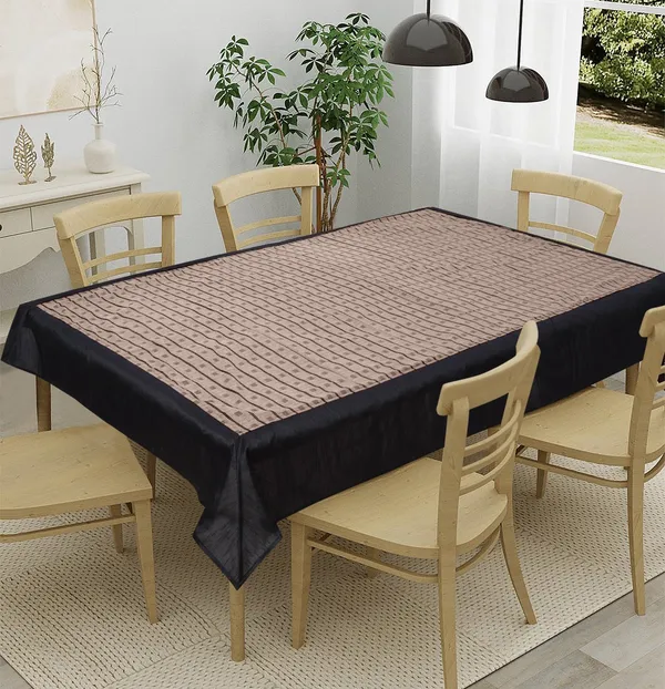 Pack_of_1_Piece_Cotton_Brown_Single_Check_Reflection_Collection_Table_Cover-For_Dining_&_Center_Table