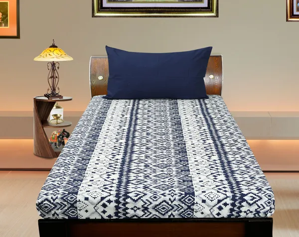 Pack_of_2_&_3_Pieces_Cotton_Blue_Star_Printed_Bedsheet_Set_With_2_Piece_Pillow_Cover_for_Bedroom,_Guest_Room,_Kids_Room