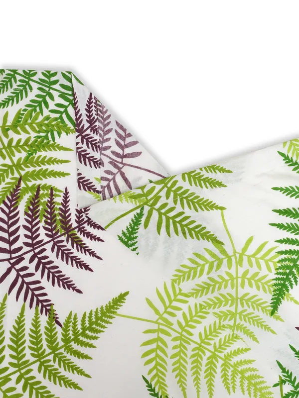 Pack_of_2_Pieces_Cotton_Green_Tropical_Leaf_Printed_Eyelet_Curtain_Set_For_Bedroom_and_Living_Room