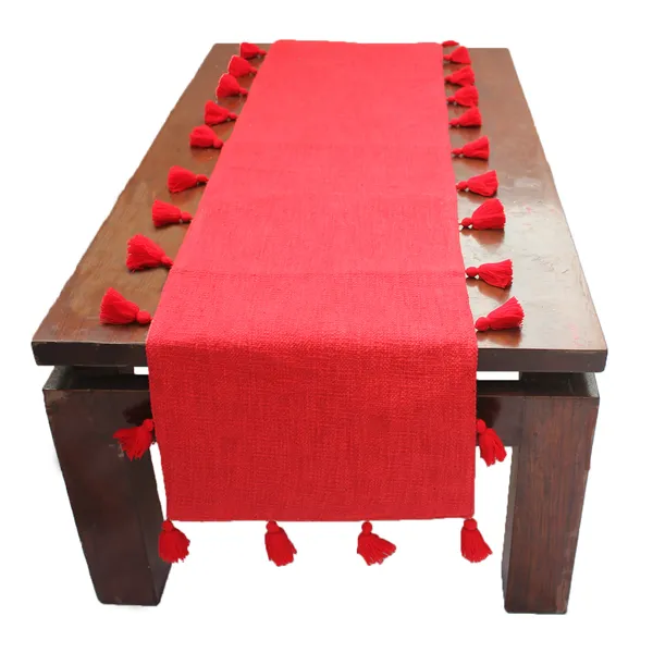 Pack_of_1_Piece_Cotton_Candy_Red_Merit_Tassel_Collection_Table_Runner-For_Dining_&_Center_Table