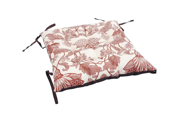 Pack_of_1_Piece_Polyester_Brown_Floral_Printed_Chair_Pad_for_Chair_&_Floor