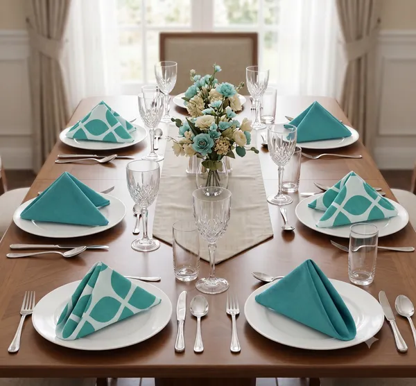 Pack_of_12_Pieces_Cotton_Aqua_4_Patti_Printed_and_Plain_Napkin_Set_for_Dining_and_Kitchen
