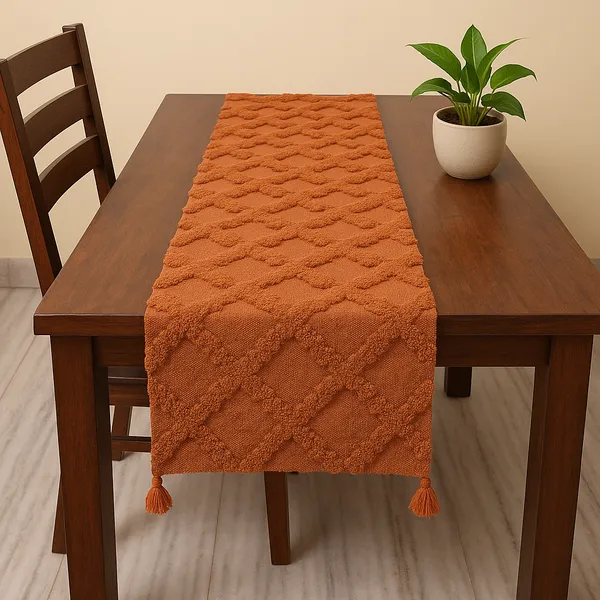 Pack_of_1_Piece_Cotton_Tufted_Harmony_Collection_Table_Runner-For_Dining_&_Center_Table