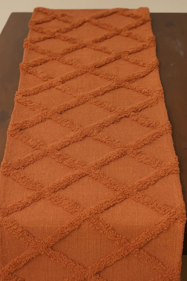 Pack_of_1_Piece_Cotton_Tufted_Harmony_Collection_Table_Runner-For_Dining_&_Center_Table