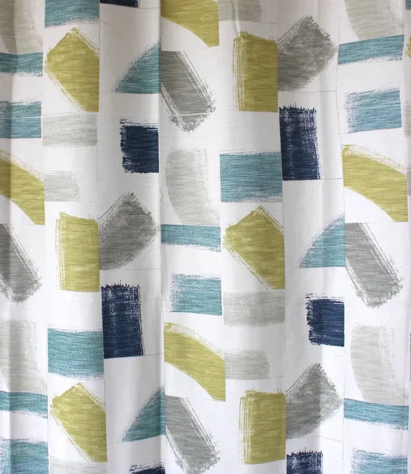 Pack_of_2_Pieces_Polyester_Green_Geometry_Abstract_Digital_Print_Eyelet_Curtain_Set_For_Bedroom_and_Living_Room