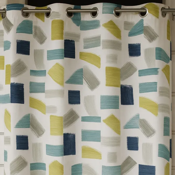 Pack_of_2_Pieces_Polyester_Green_Geometry_Abstract_Digital_Print_Eyelet_Curtain_Set_For_Bedroom_and_Living_Room
