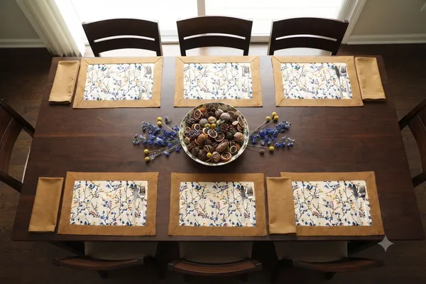 Pack_of_18_Pieces_Cotton_Beige_Bird_Printed_Place_Mat_With_Napkin_for_Dining_and_Center_Table