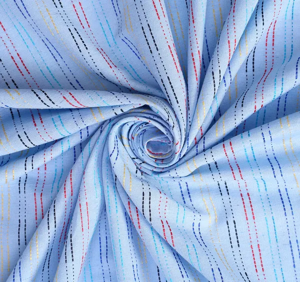 Pack_of_2_Cotton_Baby_Blue_Pastel_Stripe_Pompom_Collection_Eyelet_Curtainfor_Window_and_Door