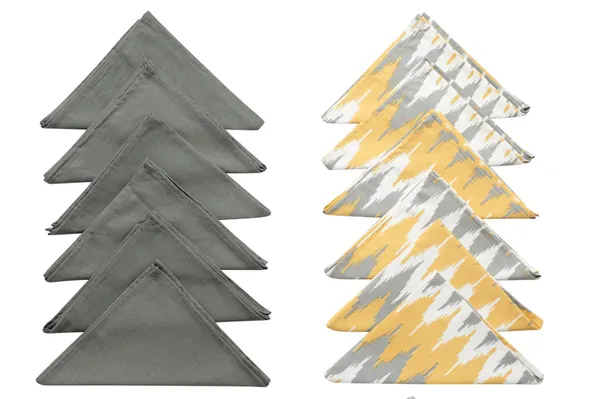 Pack_of_12_Pieces_Cotton_Yellow_Ternion_Printed_and_Plain_Napkin_Set_for_Dining_and_Kitchen