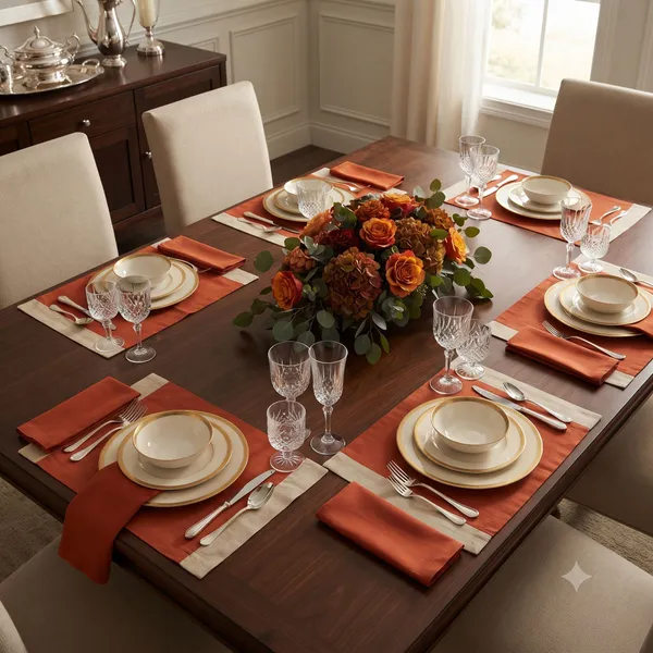 Pack_of_6_Pieces_Polysilk_Maroon_Beige_Combination_Place_Mat_for_Dining_and_Center_Table