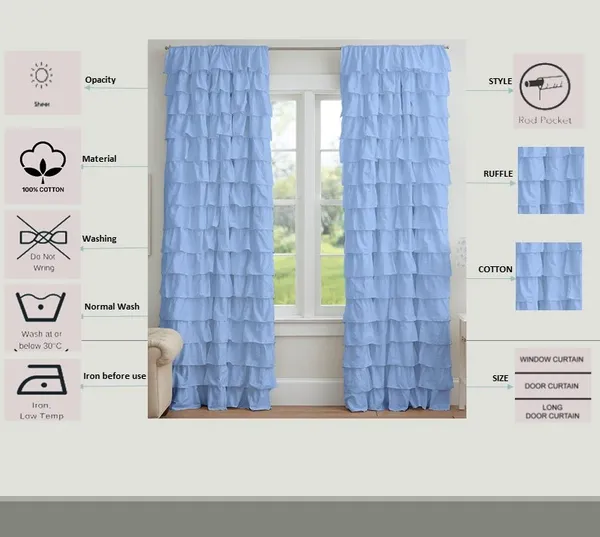 Pack_of_2_Cotton_Light_Blue_Ultimate_Ruffle_Rod_Pocket_Curtain_Set_for_Window_and_Door