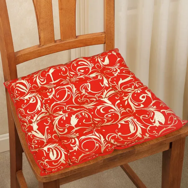 Pack_of_1_Piece_Cotton_Red_Gold_Floral_Printed_Chair_Pad_for_Chair_&_Floor