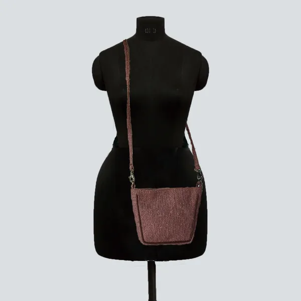 Pack_of_1_Piece_Polyester_Mauve_Delta_Boucle_Collection_Sling_Bag_for_Girl_and_Women