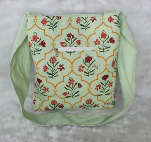 Pack_of_1_Piece_Cotton_Mint_Green_Floral_Printed_Collection_Crossbody_Messenger_Bag_for_Women,_Men,_Girl_&_Boy