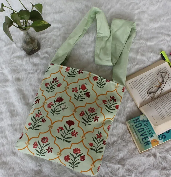 Pack_of_1_Piece_Cotton_Mint_Green_Floral_Printed_Collection_Crossbody_Messenger_Bag_for_Women,_Men,_Girl_&_Boy