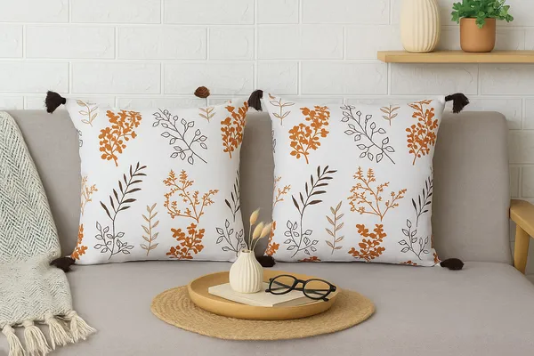 Pack_of_2_Piece_Orange_Cotton_Bloom_Bliss_Printed_Collection_Cushion_&_Pillow_Cover_for_Living_Room_and_Bedroom