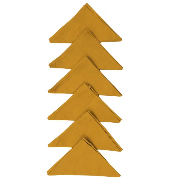 Pack_of_12_Pieces_Cotton_Yellow_Chevron_Printed_and_Plain_Napkin_Set_for_Dining_and_Kitchen