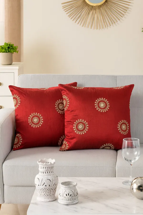 Pack_of_2_Pieces_Polyester_Maroon_Circular_Blossom_Polyester_Embroidery_Cushion_Cover_For_Living_Room_and_Bedroom