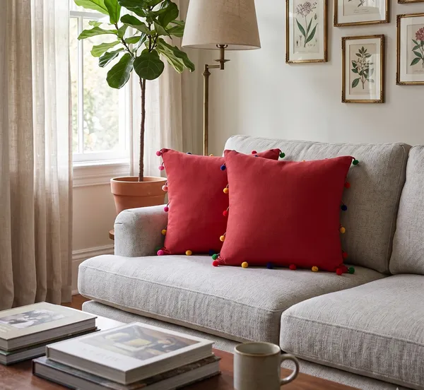 Pack_of_2_Pieces_Cotton_Red_Pompom_Cushion_Cover_For_Living_Room_and_Bedroom