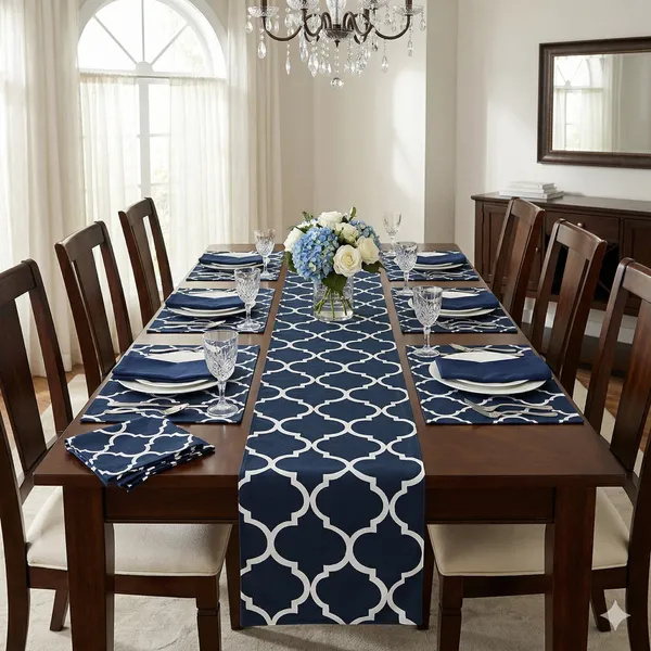 Cotton_Ogee_Printed_Navy_Blue_Table_Runner_With_Place_Mat_and_Napkin-Dining_&_Center_Table_for_Decoration_and_Party
