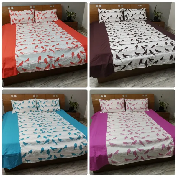 Pack_of_3_Pieces_Cotton_Pink_Bird_Printed_Bedsheet_With_Pillow_Cover_for_Bedroom,_Guest_Room,_Kids_Room