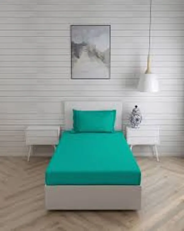 Pack_of_2_&_3_Pieces_Cotton_Bottle_Green_Solid_Color_Bedsheet_With_Pillow_Covers_for_Bedroom,_Guest_Room,_Kids_Room