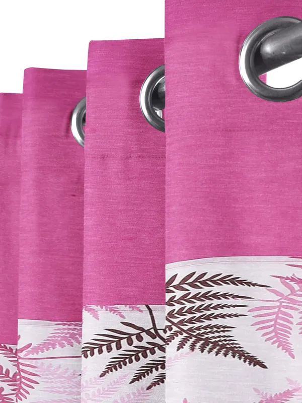 Pack_of_2_Pieces_Cotton_Rani_Tropical_Leaf_Printed_Eyelet_Curtain_Set_for_Window_and_Door