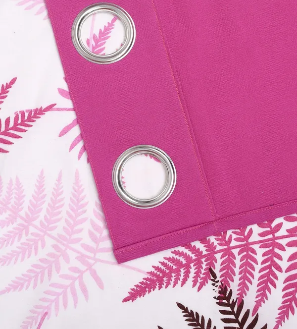 Pack_of_2_Pieces_Cotton_Rani_Tropical_Leaf_Printed_Eyelet_Curtain_Set_for_Window_and_Door