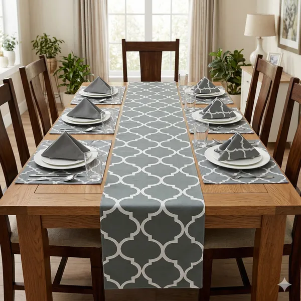 Cotton_Ogee_Printed_Grey_Table_Runner_With_Place_Mat_and_Napkin-Dining_&_Center_Table_for_Decoration_and_Party
