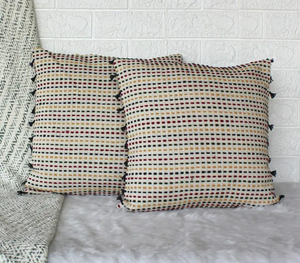 Pack_of_2_Pieces_Cotton_Blue_Boho_Pinstripes_Collection_Cushion_and_Pillow_Cover_for_Living_Room_and_Bedroom