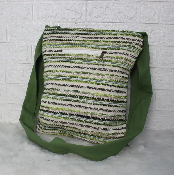 Pack_of_1_Piece_Premium_Cotton_Green_Stripe_Villa_Collection_Crossbody_Messenger_Shoulder_Bag_for_Women,_Men,_Girl_&_Boy