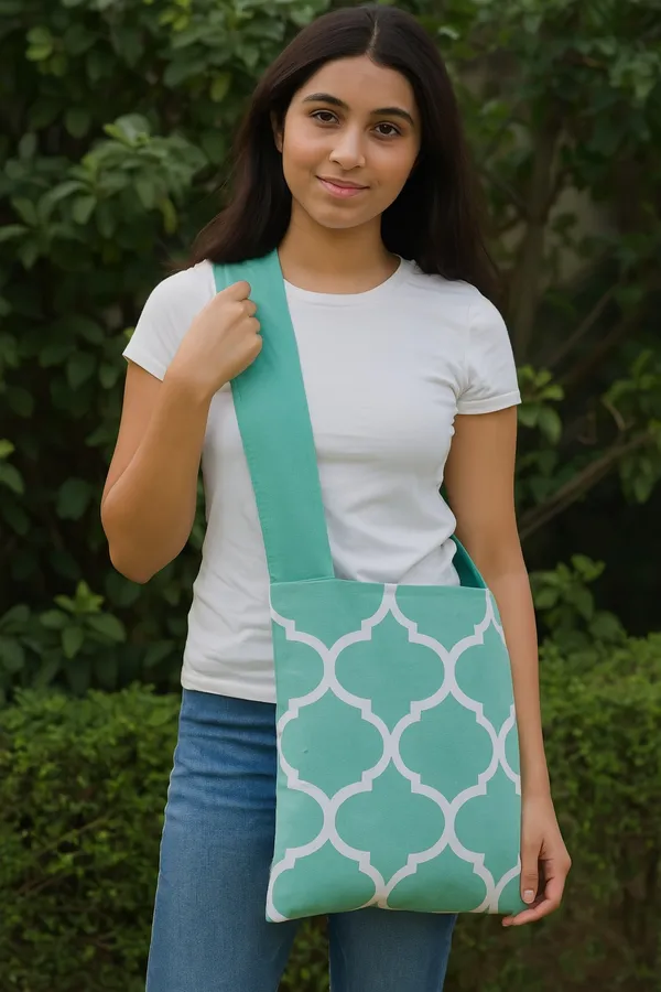 Pack_of_1_Piece_Cotton_Teal_Blue_Ogee_Printed_Collection_Crossbody_Messenger_Bag_for_Women,_Men,_Girl_&_Boy