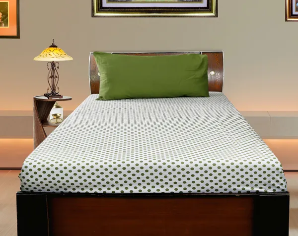 Pack_of_2_&_3_Pieces_Cotton_Green_Polka_Dot_Printed_Bedsheet_Set_With_Pillow_Covers_for_Bedroom,_Guest_Room,_Kids_Room