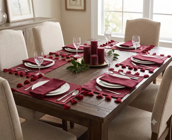 Pack_of_18_Piece_Cotton_Maroon_Merit_Collection_Place_Mat_With_Napkin-For_Dinning_Table,_Center_Room_and_Kitchen