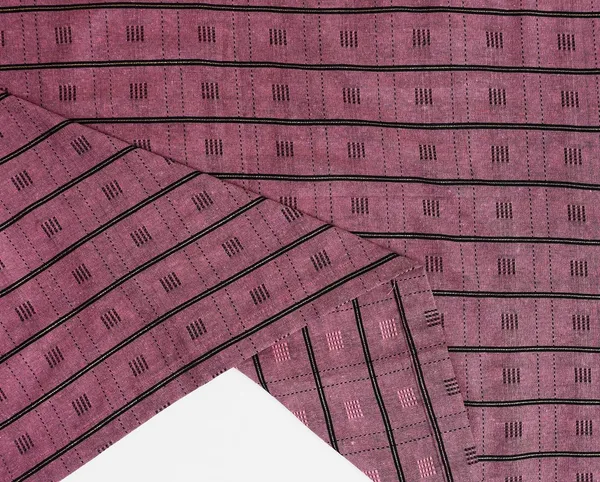 Pack_of_3_Pieces_Cotton_Eggplant_Purple_Check_Reflection_Collection_Eyelet_Curtain_Set_For_Bedroom_and_Living_Room