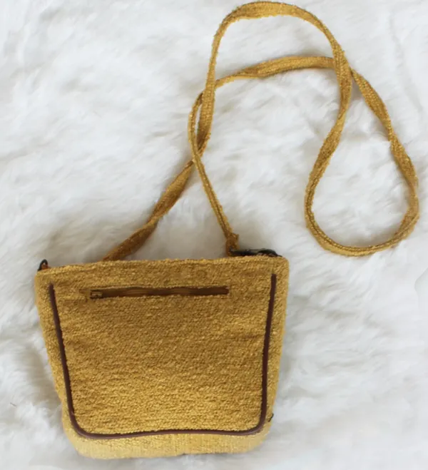 Pack_of_1_Piece_Polyester_Yellow_Delta_Boucle_Collection_Sling_Bag_for_Girl_and_Women