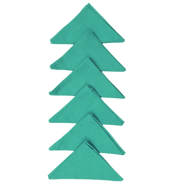 Pack_of_12_Pieces_Cotton_Aqua_Chevron_Printed_and_Plain_Napkin_Set_for_Dining_and_Kitchen