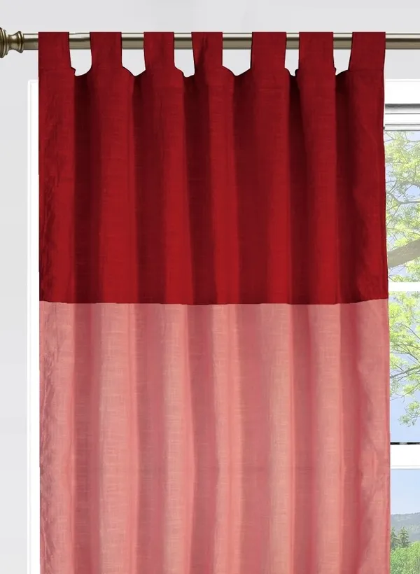 Pack_of_2_Cotton_Red_Double_Colourful_Tab_Top_Curtain_Set_for_Window_and_Door