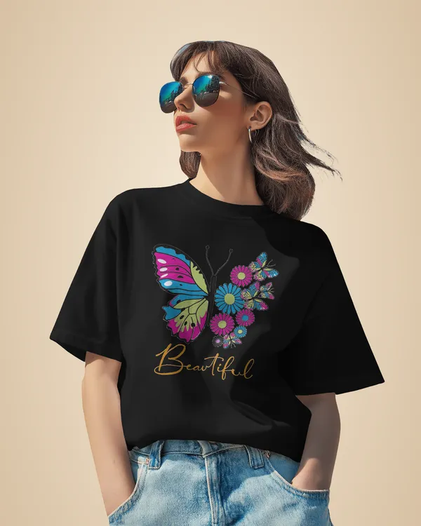 Black_Premium_Butterfly_Printed_Cotton_For_Women