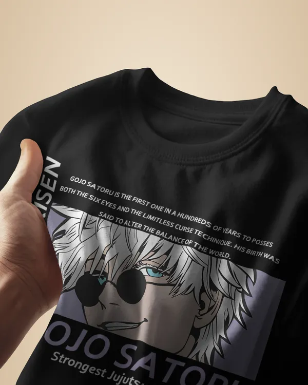 Black_Premium_Gojo_Printed_Cotton_For_Men