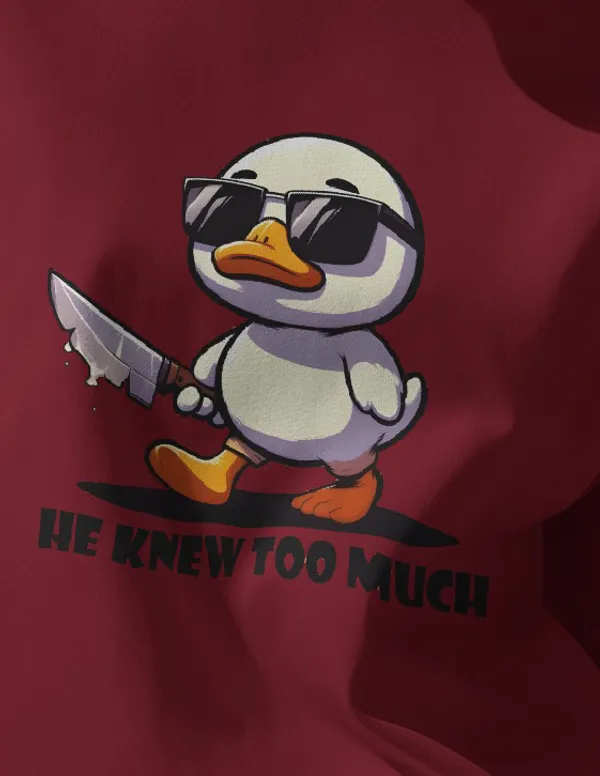 Maroon_Premium_He_Know_Too_Much_Printed_Cotton_For_Women
