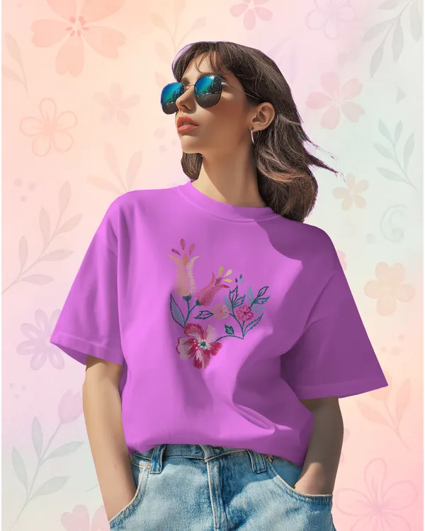 Pink_Premium_Flower_Printed_Cotton_For_Women