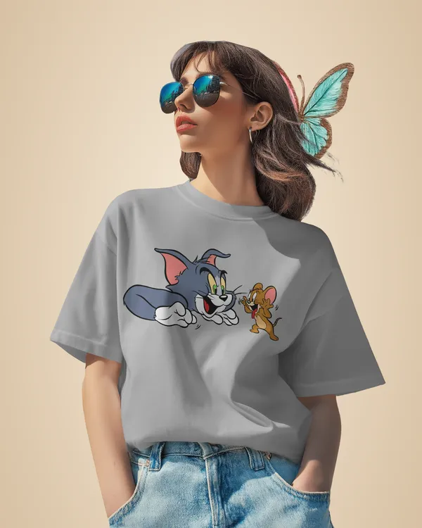 Grey_Premium_Tom_And_Jerry_Printed_Cotton_For_Women