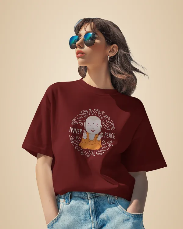 Maroon_Premium_Inner_Peace_Printed_Cotton_For_Women