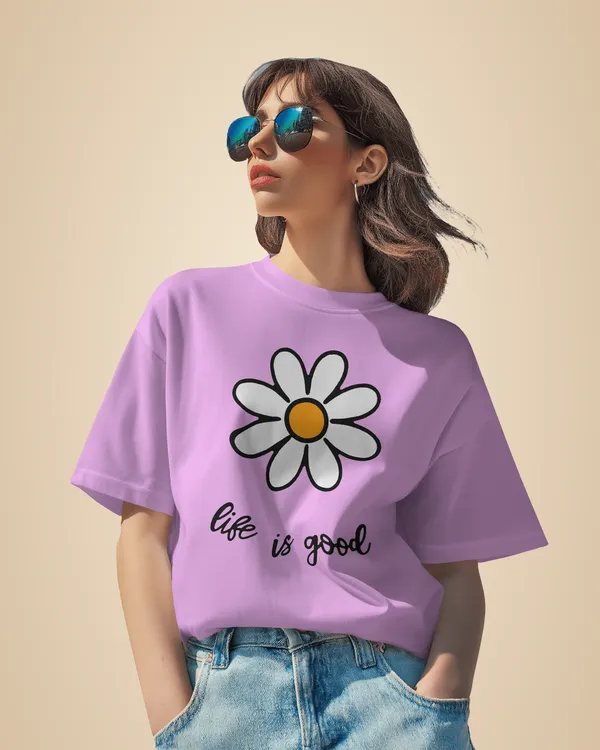 Pink_Premium_Life_Is_Good_Printed_Cotton_For_Women