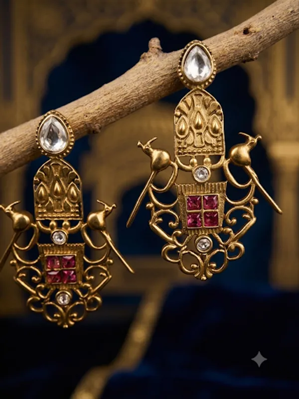 Red_&_White_Birdy_Earring_For_Women