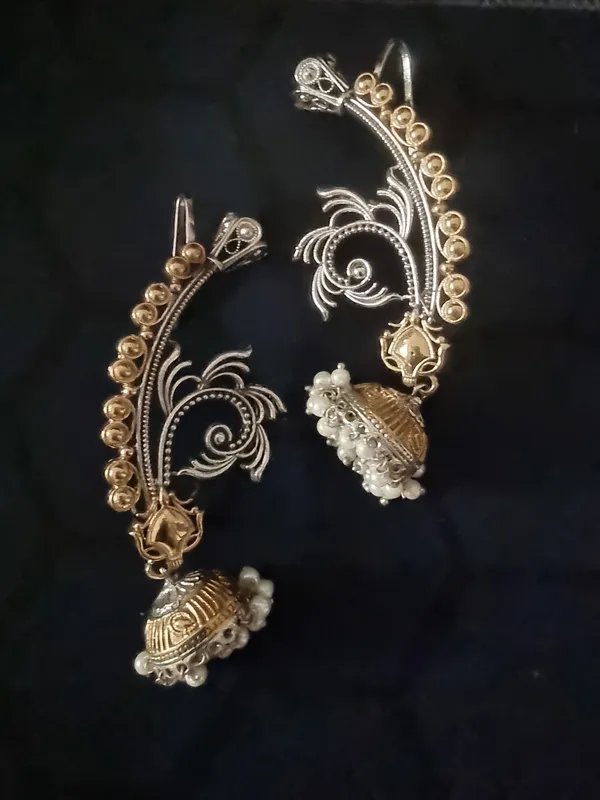 MOI_DUALTONE__BRASS_EARCUFF_FOR_WOMEN