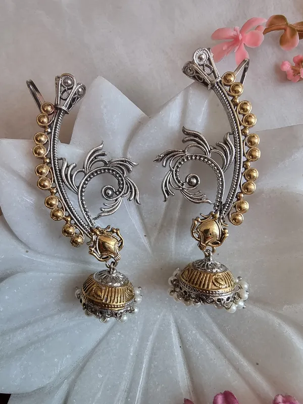 MOI_DUALTONE__BRASS_EARCUFF_FOR_WOMEN