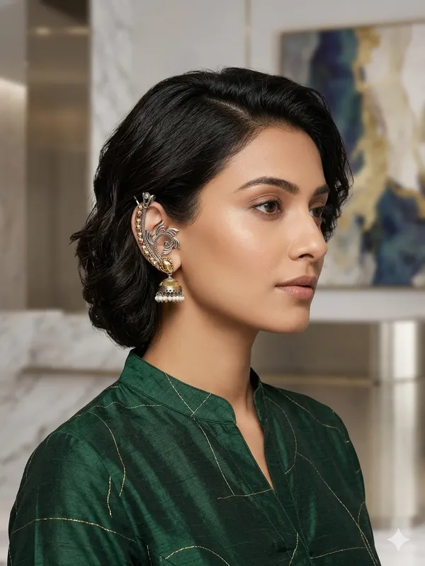 MOI_DUALTONE__BRASS_EARCUFF_FOR_WOMEN